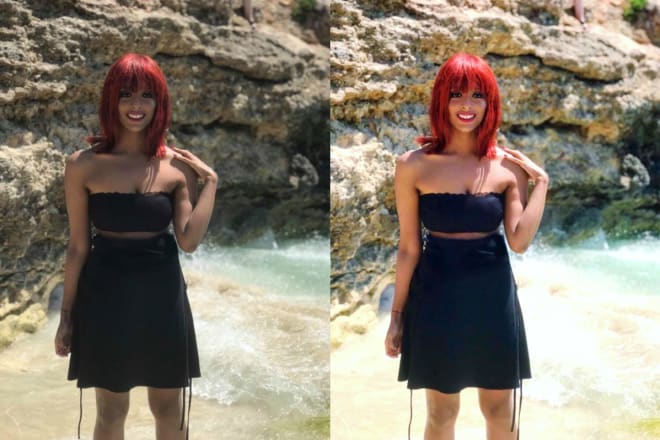 I will edit or airbrush your photo on the same day