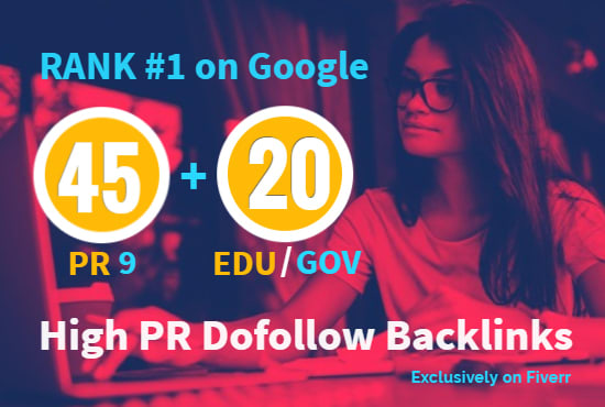 I will elevate your google ranking with high pr SEO dofollow backlinks