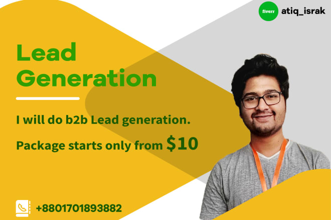 I will email marketing guaranteed b2b lead generation linkedin web research