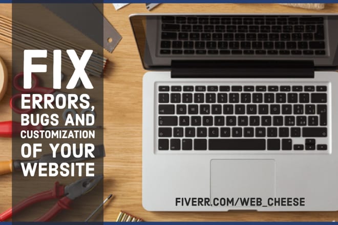 I will fix all kind of errors and customize your website