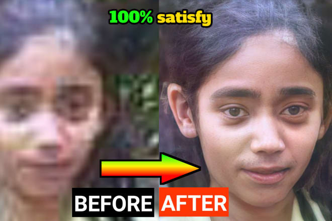 I will fix old blurred photo, repair fix damaged photo, enhance, increase photos