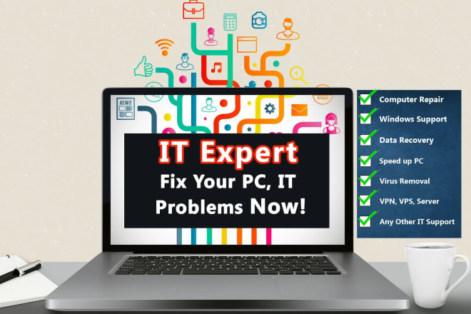 I will fix, repair your computer, laptop and windows 10 problems remotely