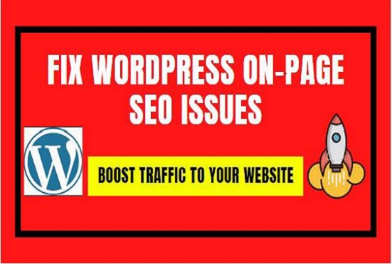 I will fix wordpress SEO issues