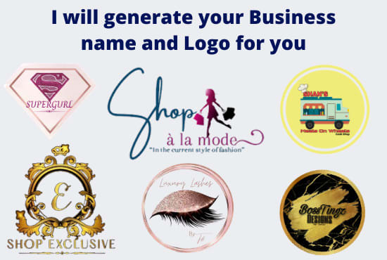 I will generate attractive business names or logo for your business
