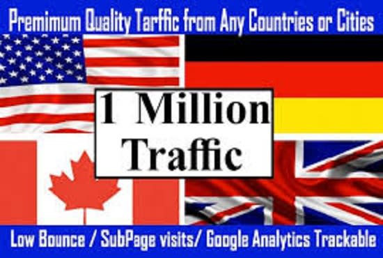 I will generate german, usa, canada, site traffic
