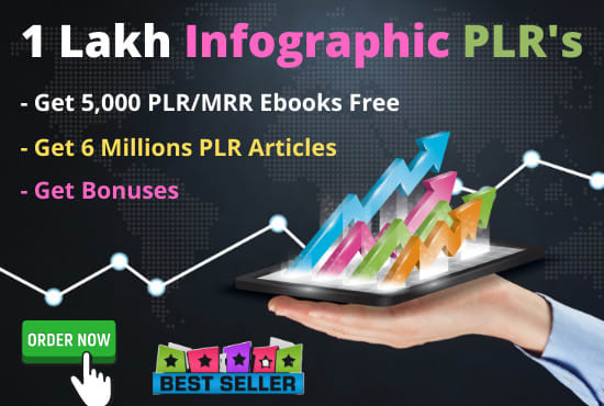 I will give 1 lakh infographic designs, templates along with 15k ebooks