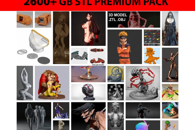 I will give a ultimate pack with 2600gb stl 3d print