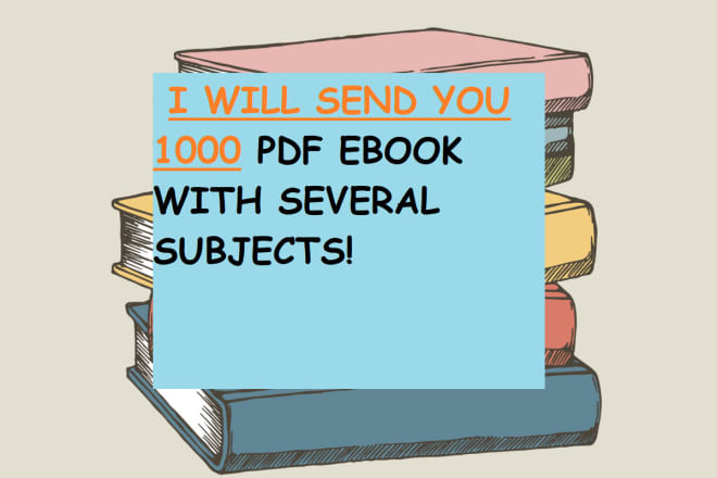 I will give you 1000 ebooks to resell