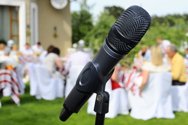I will give you the most beautiful wedding speech