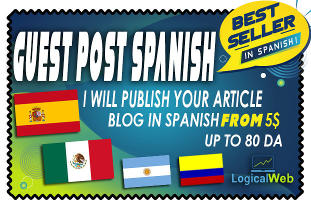 I will guest post in spanish blogs with link dofollow