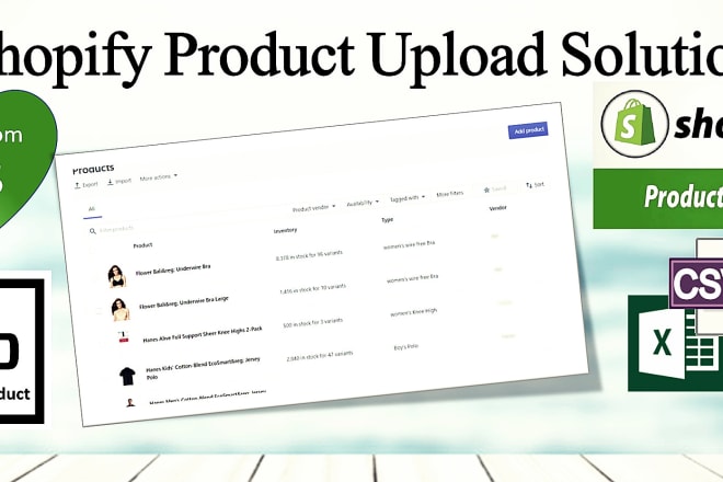I will import bulk product into shopify or woocommerce from CSV or excel