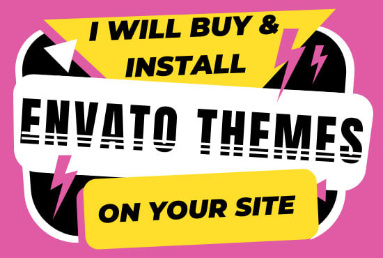 I will install any envato elements wordpress theme on your site