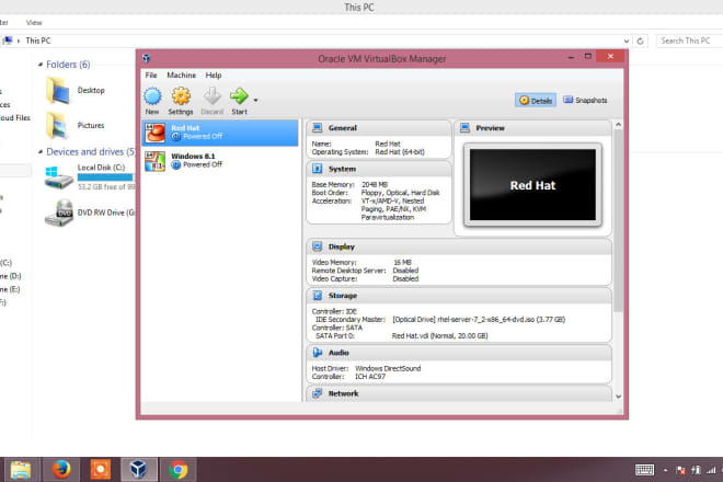 I will install linux and windows operating system in virtual box