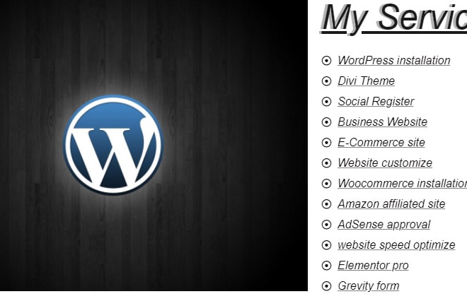 I will install wordpress, ecommerce development, divi theme sites