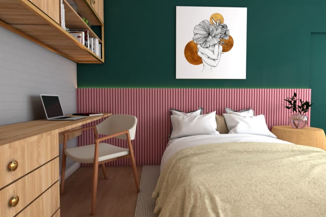 I will interior design and render your space