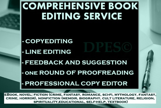 I will line edit and copyedit your fiction or nonfiction