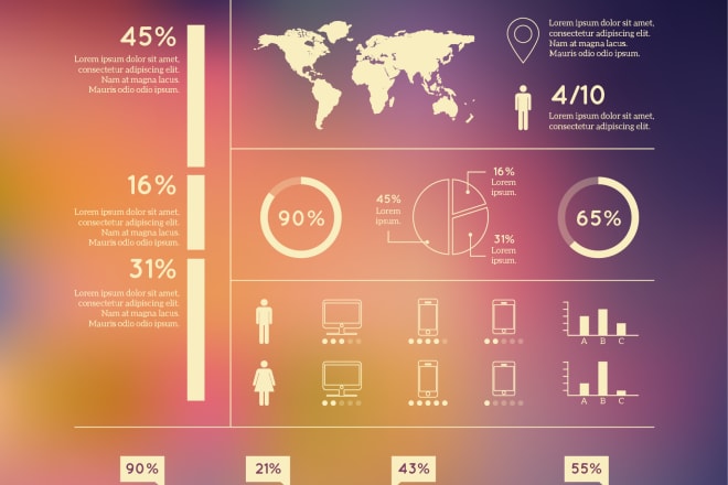 I will make a creative infographic poster in 24h