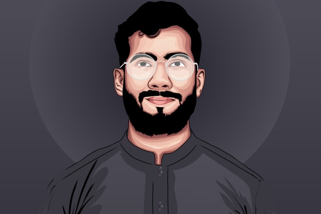 I will make a vector illustration of your picture in 4 or 7 hours