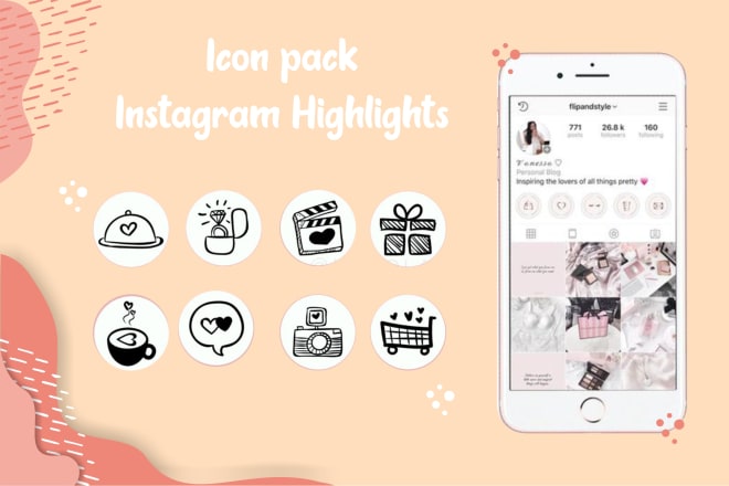 I will make amazing icon pack for your instagram highlights