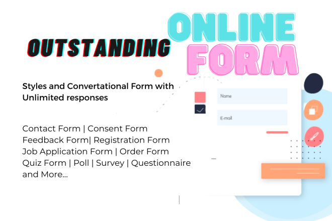 I will make any smart online forms quizzes surveys and order form