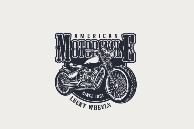 I will make artistic motorcycle logo with satisfaction guaranteed