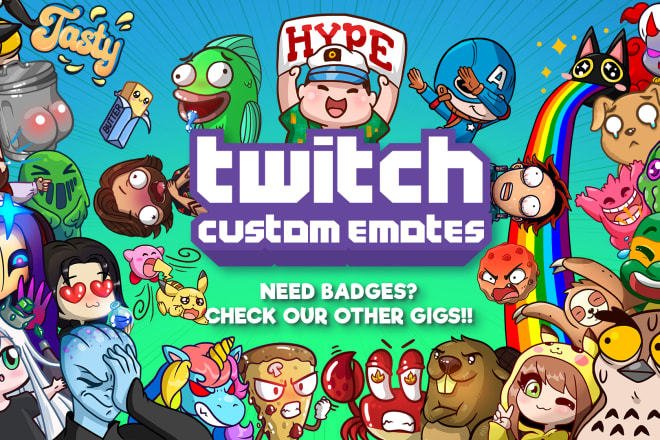 I will make cool and beautiful emotes for your twitch and more