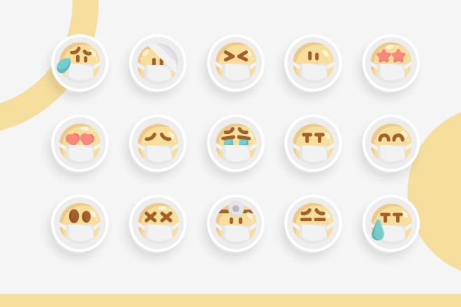 I will make custom cute emoji and emoticon for you