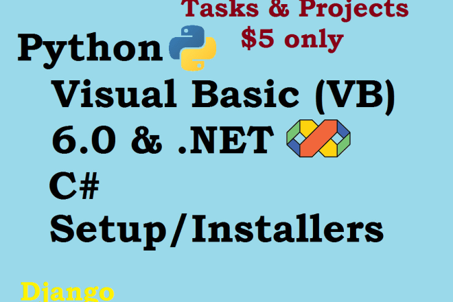 I will make desktop and web application solutions in python and vb