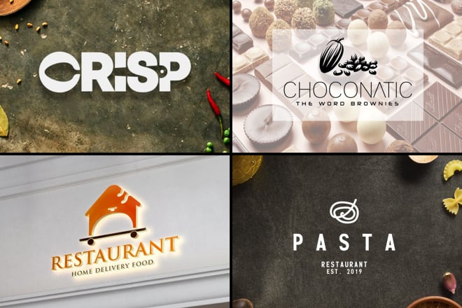 I will make food, bakery, restaurant, kitchen,chef and hotel logo