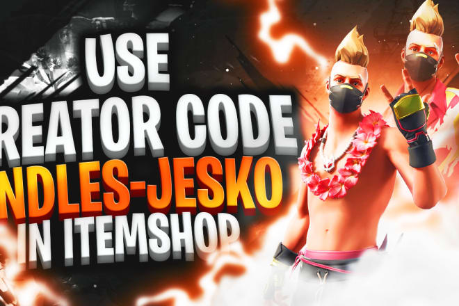 I will make HD fortnite creator code thumbnail