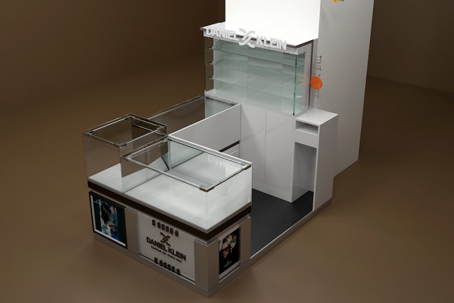 I will make kiosk design and visualization