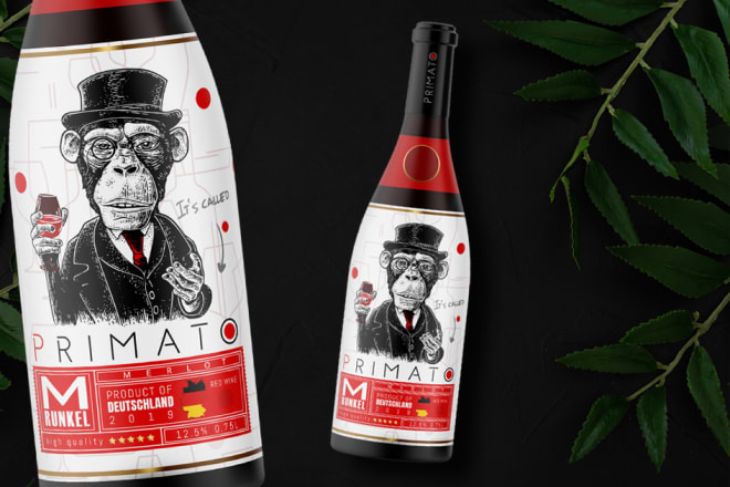 I will make label design for beer, vodka, gin, wine