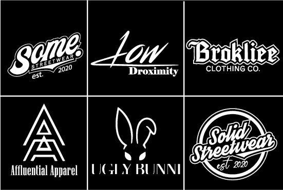 I will make modern urban streetwear or clothing brand logo 24 hour