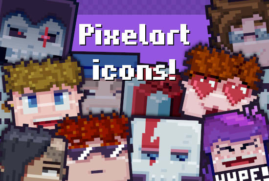 I will make pixelart icons for your livestream