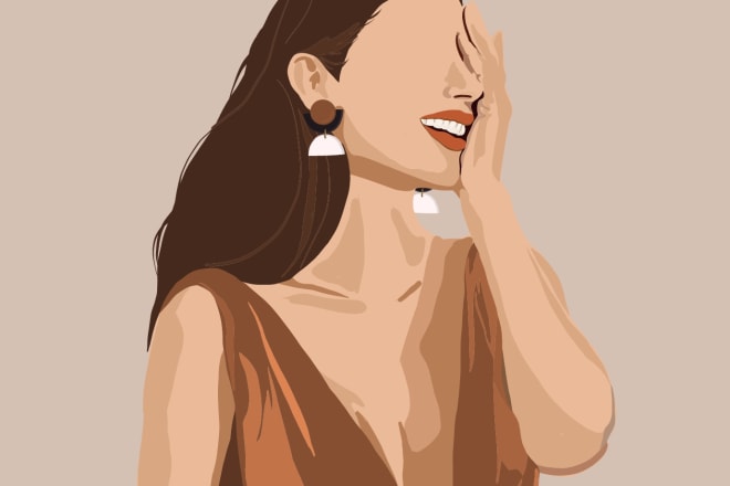 I will make portrait illustrations and vector art