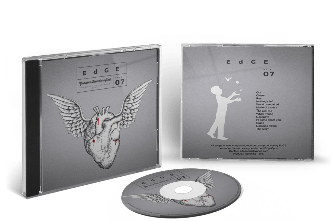 I will make realistic digipak cd case mockup