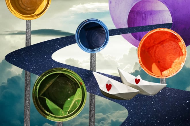 I will make you a digital collage art base on your thoughts