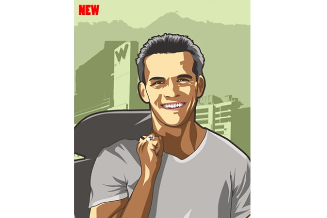 I will make your photos a game style cartoon
