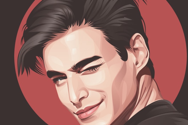 I will make your picture into amazing cartoon portrait vector