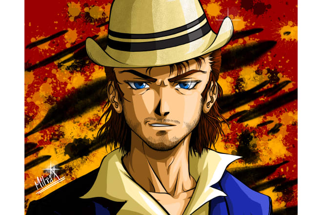 I will make your portrait in the anime style