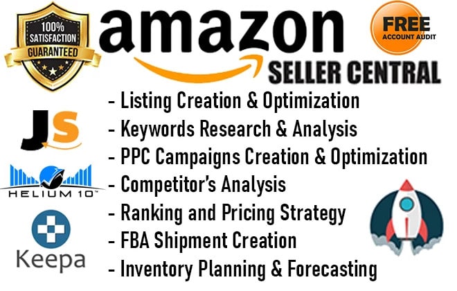 I will manage your amazon seller account as a virtual assistant