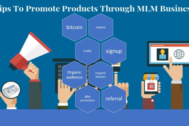 I will mlm promotion,to grow traffic,leads, signup, bitcoin website promotion, contract