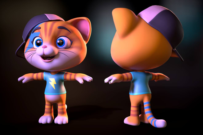 I will model 3d human or creature characters