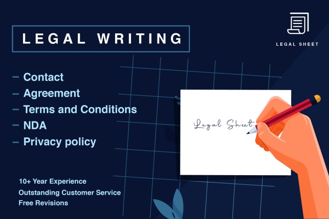 I will offering you authentic legal drafting and translation