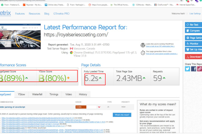 I will optimize your site for high speed and conversion rate