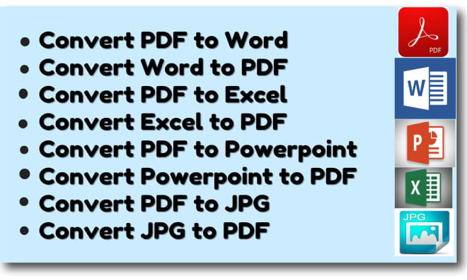 I will pdf conversion adobe photoshop video editor filmora etc