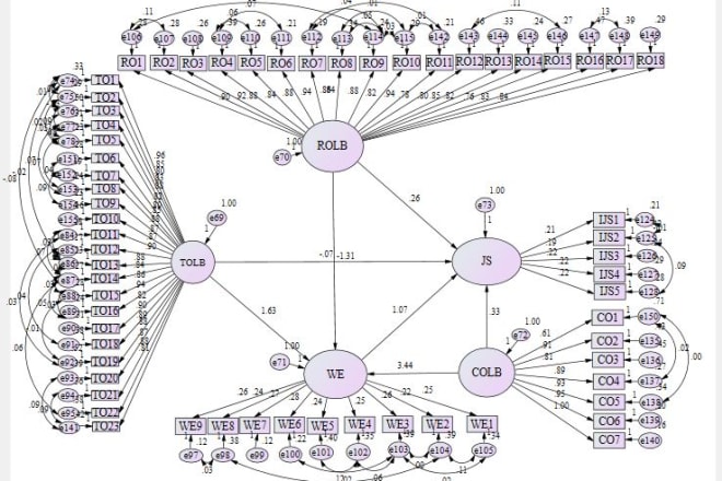 I will perform structural equation modelling SEM using amos