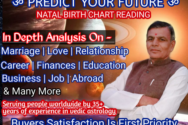 I will predict your future using vedic astrology