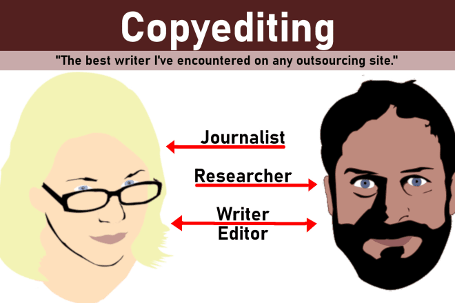I will professionally copyedit your writing