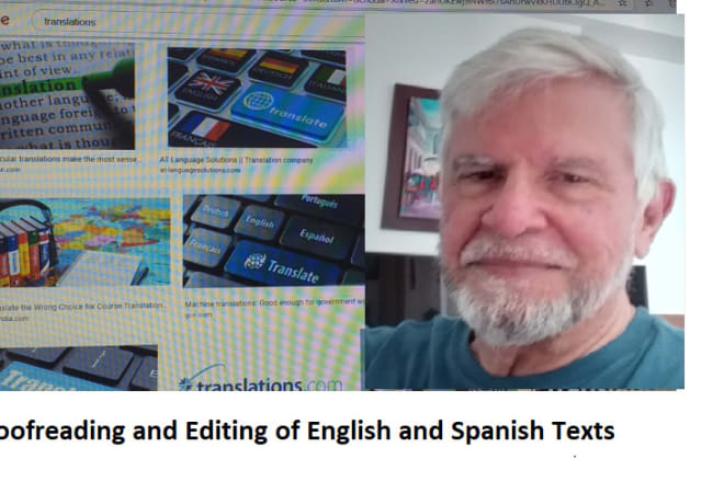 I will proofreading and editing english or spanish